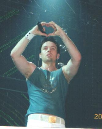 Darren with his heart